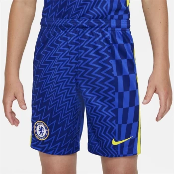 Image of Nike Chelsea Home Shorts 2021 2022 Junior - Blue
