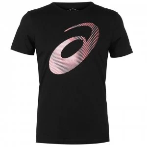 Image of Asics DNA T Shirt Mens - Black/Wht/Red