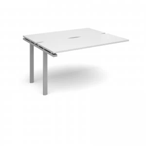 Image of Adapt II Add On Units Back to Back 1400mm x 1200mm - Silver Frame whi