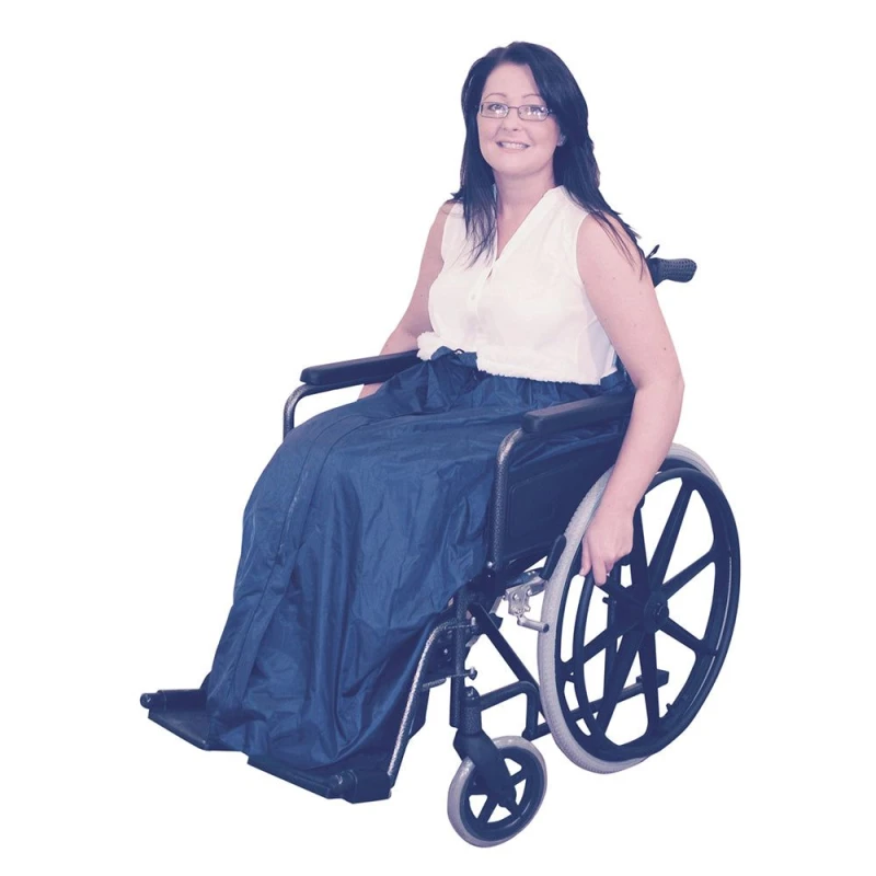 Image of Loops Fleece Lined Lower Body Wheelchair Cosy - Waetrproof Fabric - Machine Washable Multi