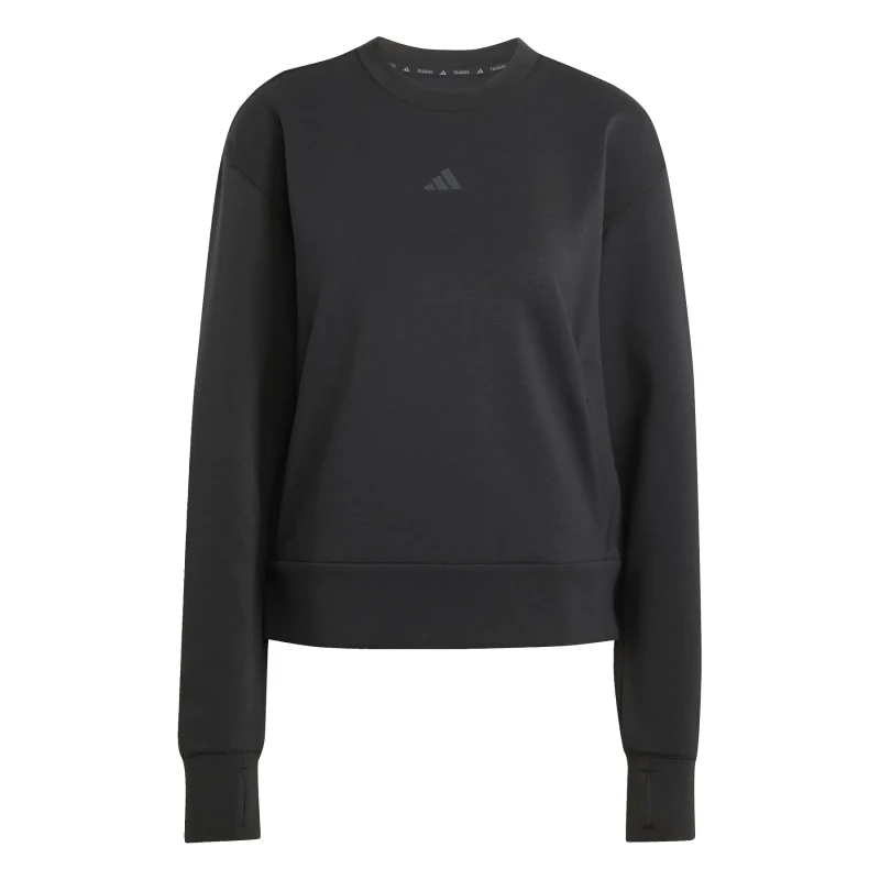 Image of Sweatshirt round neck woman adidas D4T Workout Warm Up Noir Female 2XS