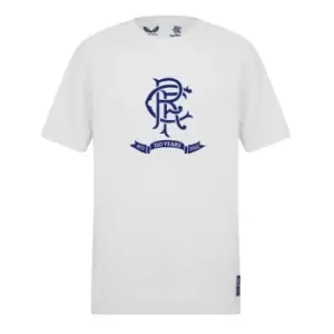 Image of Castore Rangers Logo T-Shirt - White