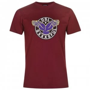 Image of Diesel Hands T Shirt - Burgundy 42M