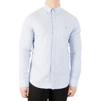 Image of Gant Button Down Oxford Shirt mens Long sleeved Shirt in Blue - Sizes UK S,UK L,UK XL,UK XXL,UK 3XL