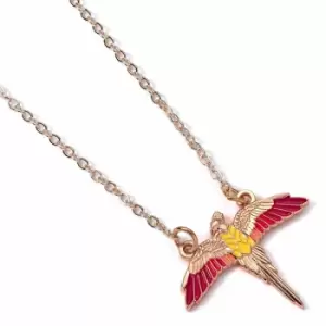 Image of Harry Potter Rose Gold Plated Fawkes Necklace