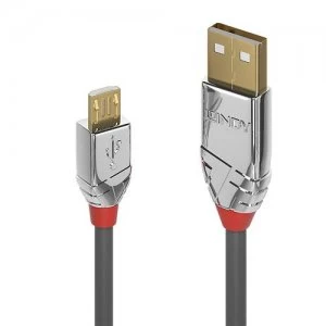 Image of Lindy 36652 USB cable 2m 2.0 USB A Micro-USB B Grey