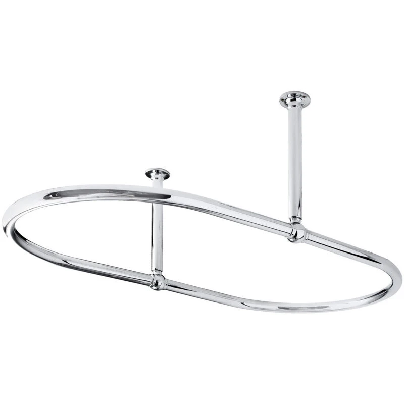 Image of nuie Full Shower Curtain Ring - Chrome, Silver LDA010