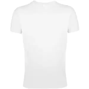 Image of SOLS Mens Regent Slim Fit Short Sleeve T-Shirt (M) (White)