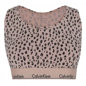 Image of Calvin Klein AOP Bralet - Sav Cheetah Alm