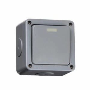 Image of KnightsBridge 10A 2 Way IP66 Weatherproof Outdoor Switch - 1 Gang