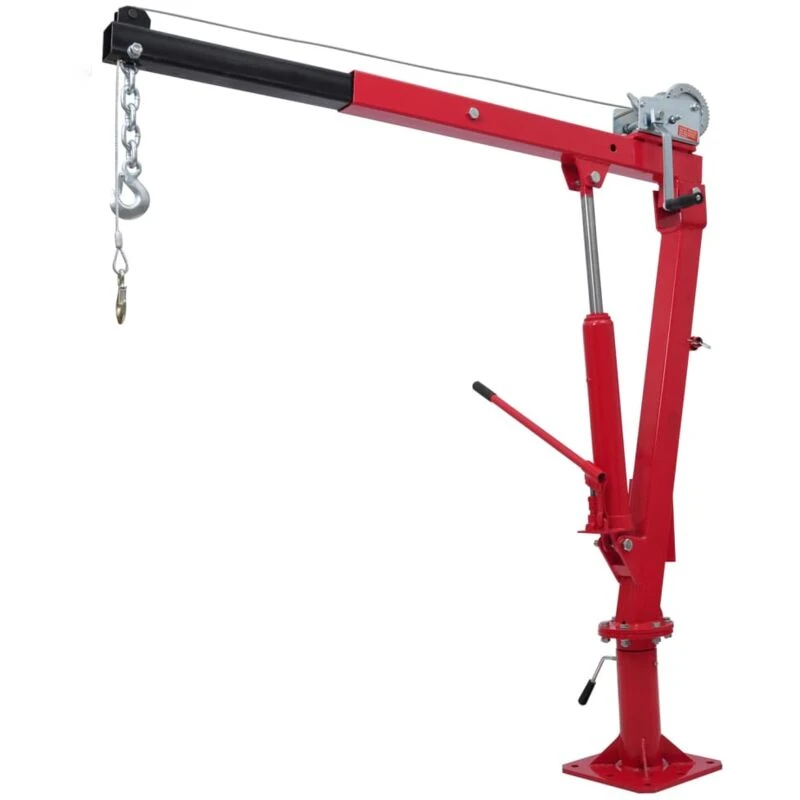 Image of VIDAXL Truck Pick-up Crane with Cable & Winch Vidaxl 8718475827177