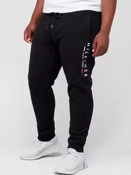 Image of Tommy Hilfiger Big & Tall Hilfiger New York Joggers - Black, Size 4XL, Men