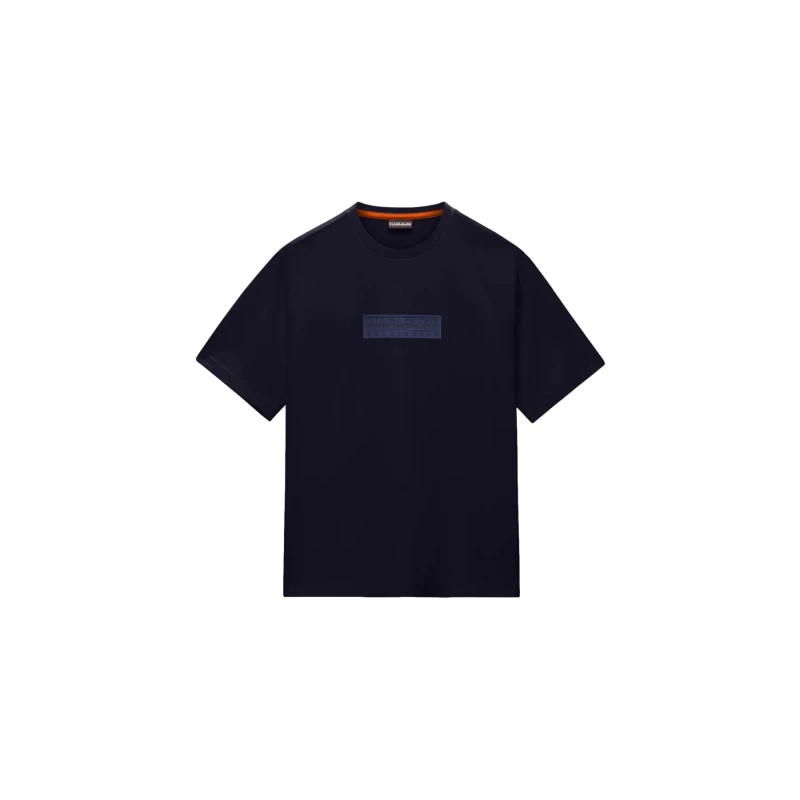 Image of T-Shirt Napapijri Box Logo Bleu Male 2XL