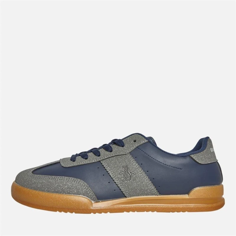 Image of Original Penguin Giovanni Trainers Charcoal Navy male 6 (39)