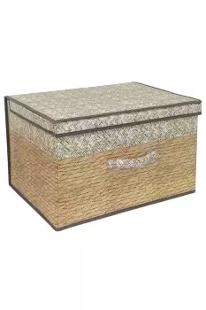Image of Jumbo Weave Storage Chest - Natural