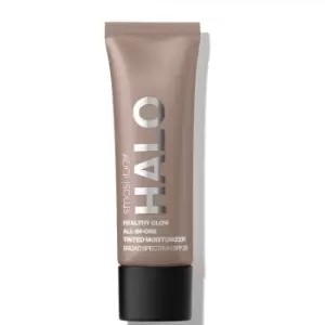 Image of Smashbox Mini Halo Healthy Glow All-in-One Tinted Moisturiser SPF25 12ml (Various Shades) - Tan Dark