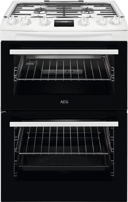 Image of AEG CGX6130ACW 60cm Gas Cooker - White - A/A Rated