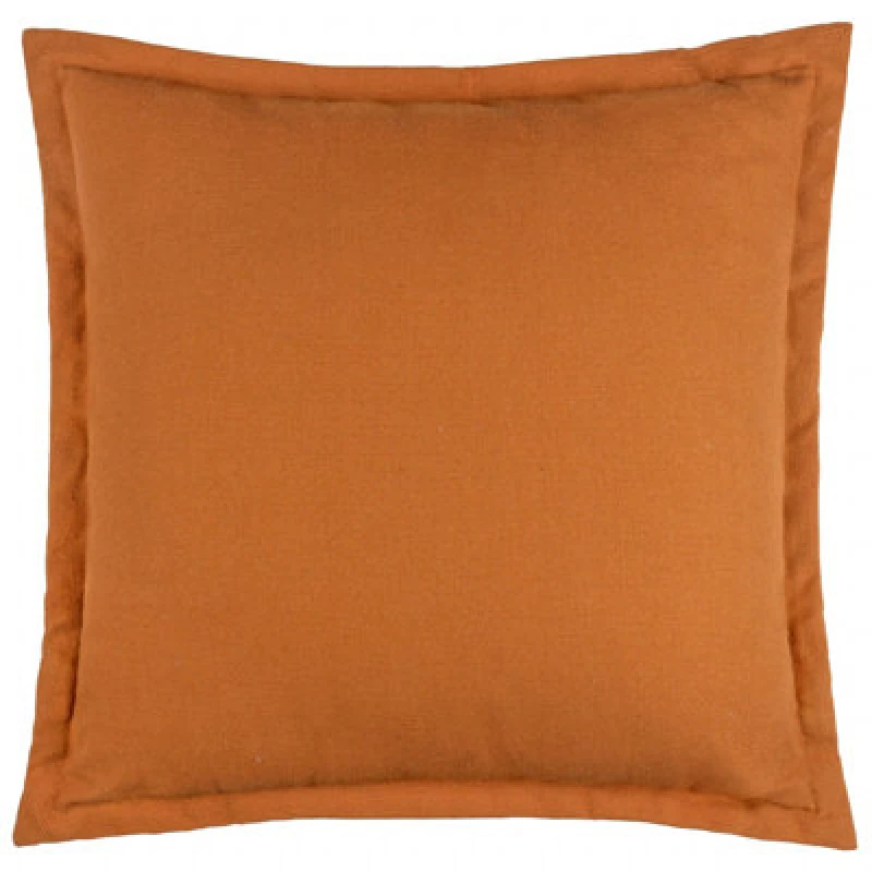 Image of Yard Holmfirth Canvas 100% Cotton Outdoor Cushion in Burnt Orange Size: 45cm x 45cm Burnt Orange Unisex 45cm x 45 cm