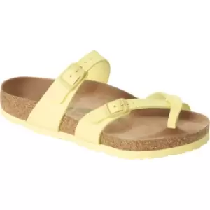 Image of Birkenstock Womens Mayari Vegan Birko-Flor Nubuck Sandal Popcorn UK7.5 (EU41)