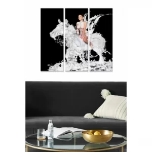 Image of MDF276677624 Multicolor Decorative MDF Painting (3 Pieces)