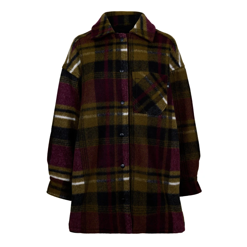 Image of Timberland Womens Wool Shirt Coat Rain Anorak Port Royale female 8 (XS)
