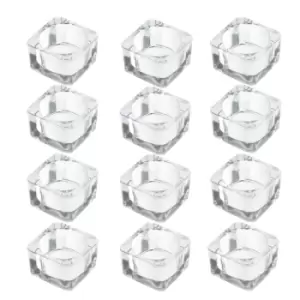 Image of Square Tea Light Candle Holder x12 M&amp;W