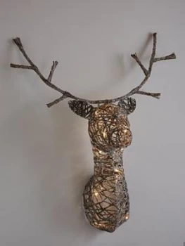 Image of Three Kings Wall-Hanging Lit Stag Head