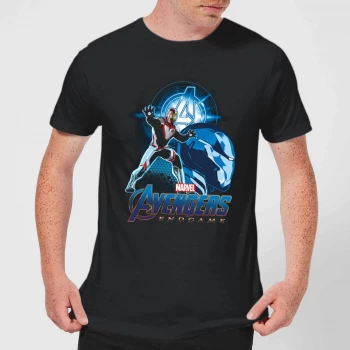Image of Avengers: Endgame Iron Man Suit Mens T-Shirt - Black - 5XL