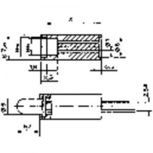 Image of LED spacer 1x Black Suitable for LED 5mm 1c Brand Mentor