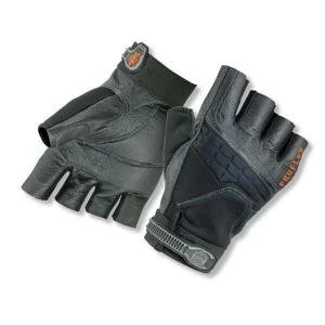 Image of Ergodyne ProFlex 900 Impact Fingerless Medium Gloves Black EY900M