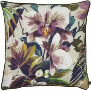 Image of Prestigious Textiles Moorea Floral Cushion Cover (55cm x 55cm) (Blue Jewel/Multicoloured) - Blue Jewel/Multicoloured