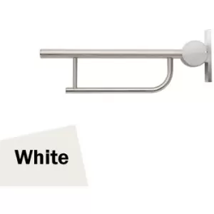 Image of Contour 21 Hinged Arm Wall Support Grab Rail 650mm - White - Armitage Shanks