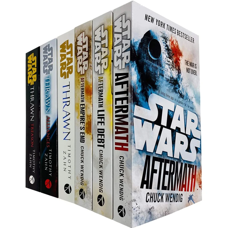 Image of Star Wars Thrawn Series & Aftermath Trilogy 6 Books Collection Set by Timothy Zahn Chuck Wendig Books