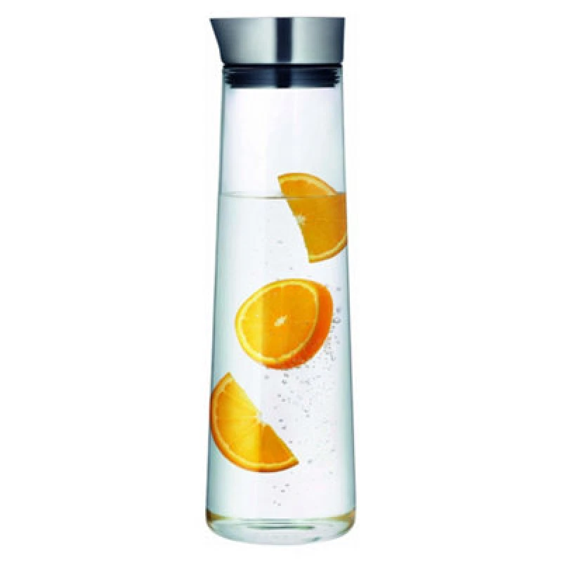 Image of Blomus Acqua Water Carafe 1.5 Litre With Stainless Steel Lid - Transparent
