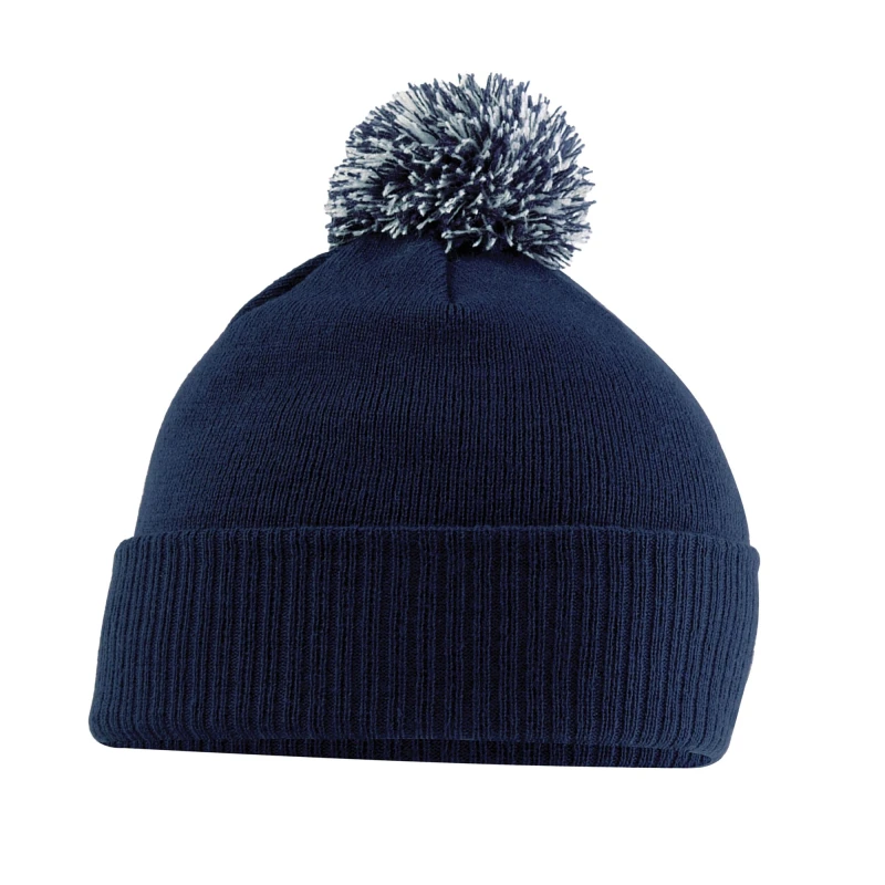 Image of Beechfield Snowstar Beanie in Navy Navy Unisex One Size
