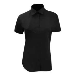 Image of Kustom Kit Ladies Workforce Short Sleeve Shirt (10) (Black)