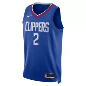 Image of Nike Nba Los Angeles Clippers Dri-fit Icon Swingman Jersey Kawhi Leonard, Rush Blue/leonard Kawhi