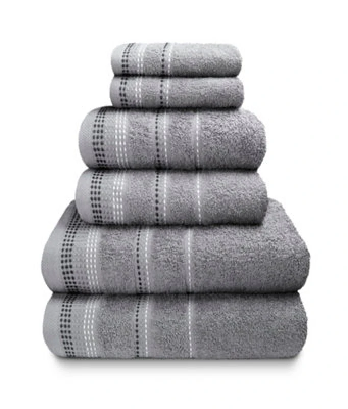 Image of Rapport Home Berkley Pure Cotton Face Towel Silver