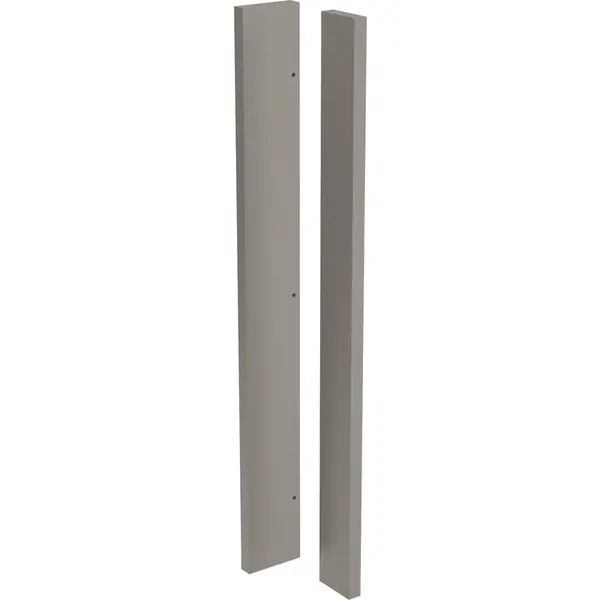 Image of Kitchen Kit Flatpack Slab Kitchen Cabinet Corner Post Super Gloss 720mm in Dust Grey MFC