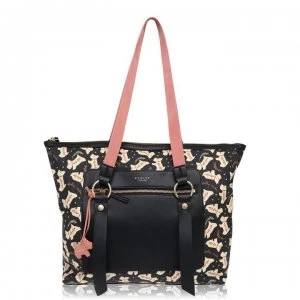 Image of Radley Dotty Dog Large Tote Bag - Black