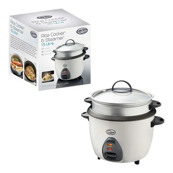 Image of Quest 1.5L Rice Cooker & Steamer