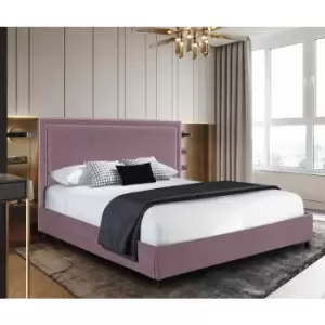Image of Sensio Upholstered Beds - Plush Velvet, Single Size Frame, Pink - Pink