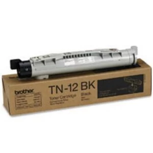 Image of Brother TN12 Black Laser Toner Ink Cartridge