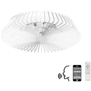 Image of Ceiling lamp fan Himalaya white 1 bulb 18.6cm