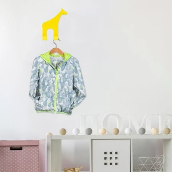 Image of Giraffe - Yellow Yellow Metal Wall Hook