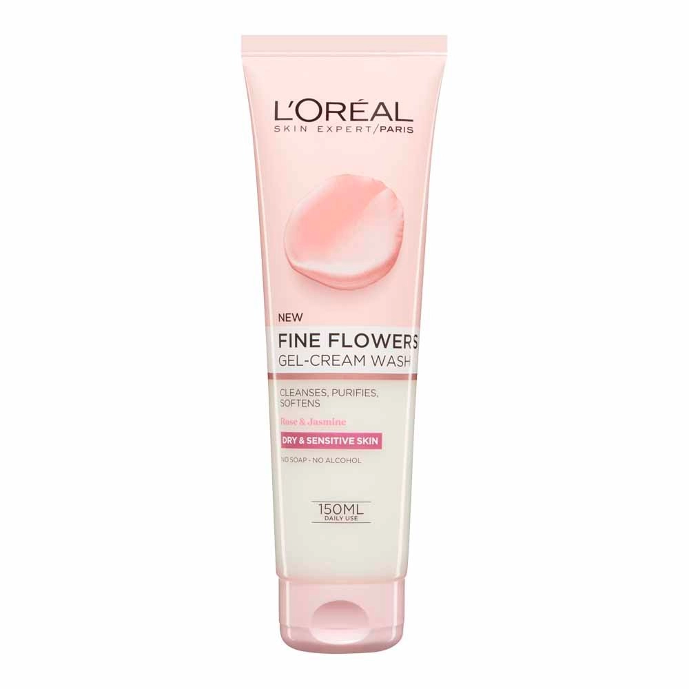 Image of LOreal Paris Fine Flowers Gel-Cream Wash Sensitive 150ml