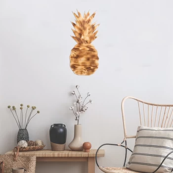 Image of Pineapple - Walnut Walnut Decorative Wooden Wall Accessory