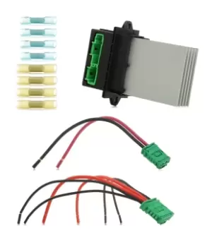 Image of RIDEX Resistor, interior blower with cable set 2975R0042 RENAULT,PEUGEOT,CITROEN,CLIO II (BB0/1/2_, CB0/1/2_),Clio III Schragheck (BR0/1, CR0/1)