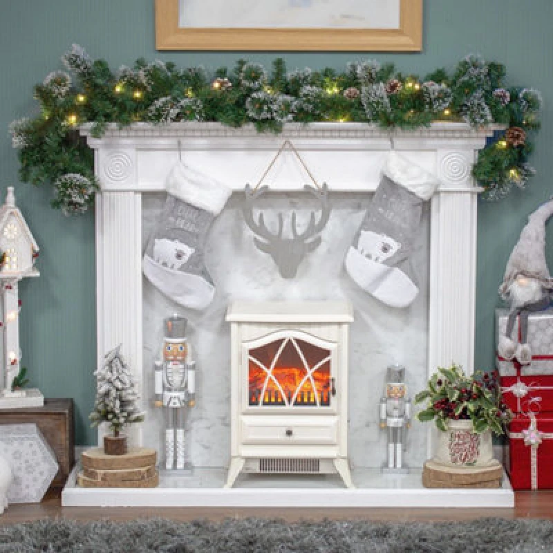 Image of Christmas Workshop 6ft Pre-Lit Pine Garland 71229