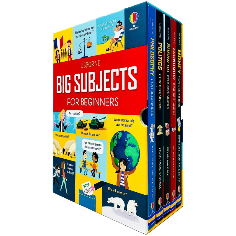 Image of Usborne Big Subject for Beginners 5 Books Collection Box Set ( Money for Beginners ) Louie Stowell, Alex Frith, Minna Lacey Books